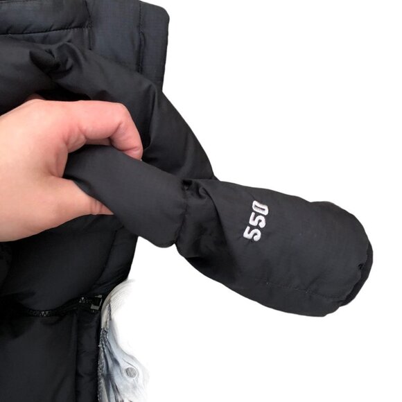 VINTAGE The North Face Nuptse Jacket 550 Series Black XL - Picture 7 of 11